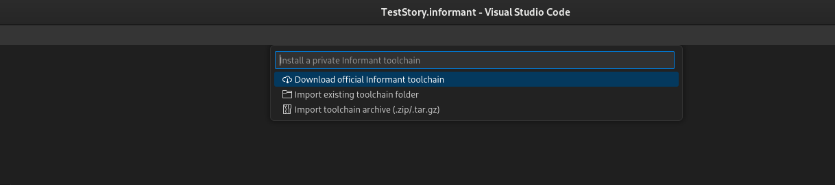 Installing Informant toolchain.